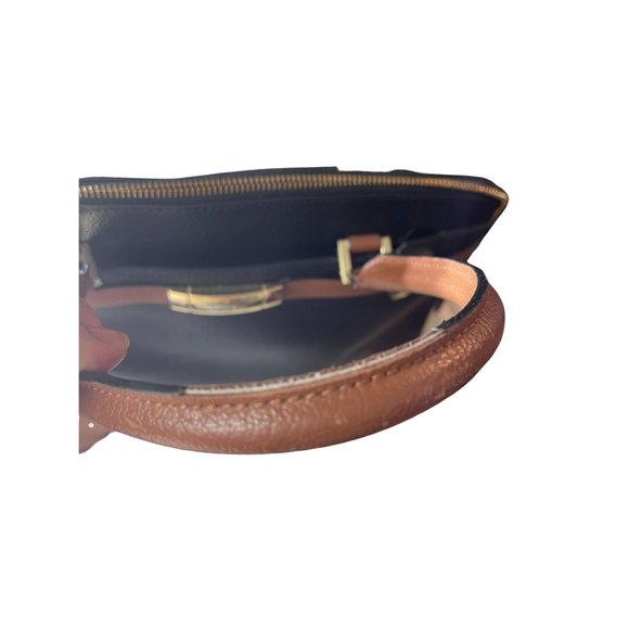 Calvin Klain Black and Brown Leather Handbag - Picture 10 of 12